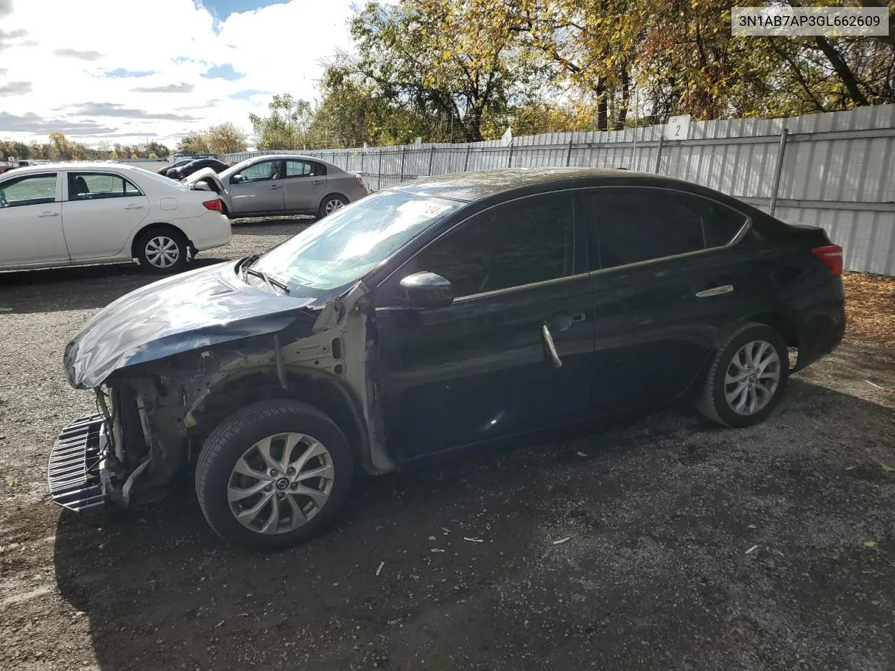 2016 Nissan Sentra S VIN: 3N1AB7AP3GL662609 Lot: 76101124