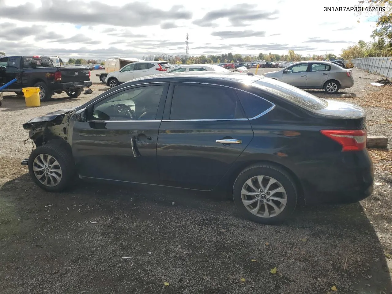 2016 Nissan Sentra S VIN: 3N1AB7AP3GL662609 Lot: 76101124