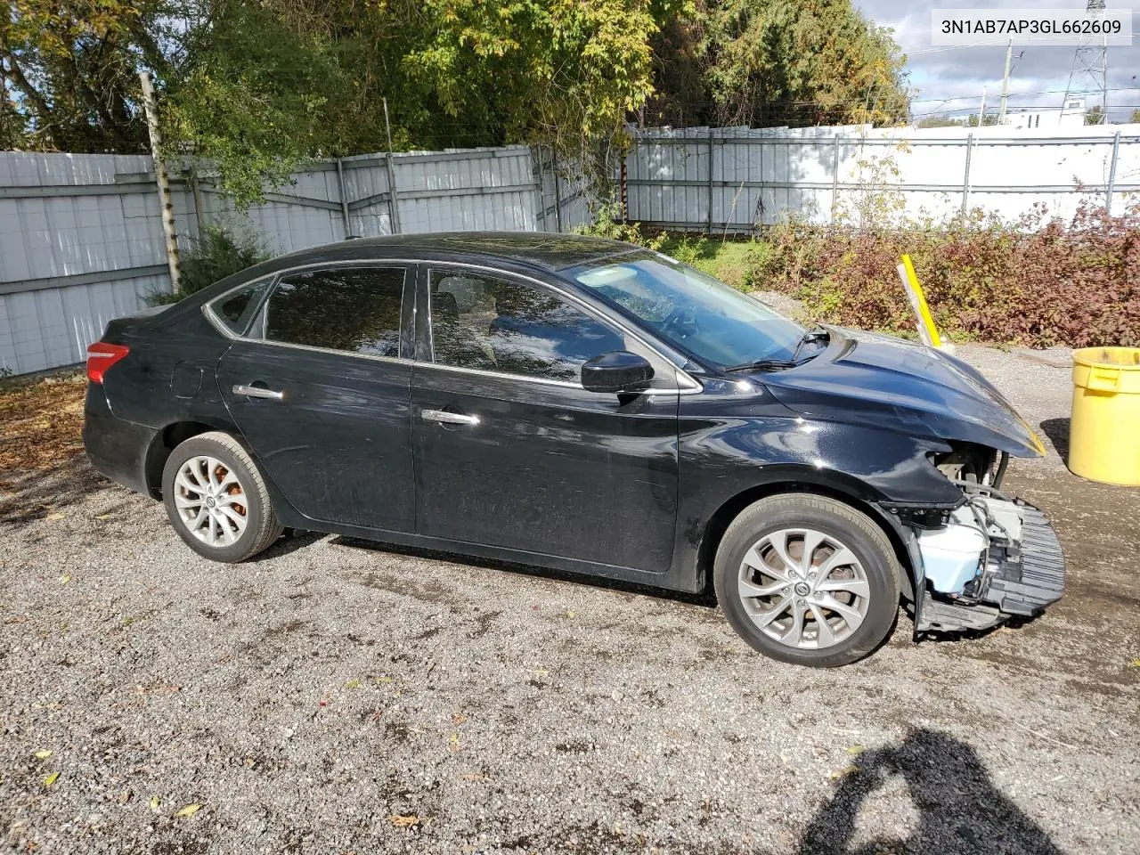 2016 Nissan Sentra S VIN: 3N1AB7AP3GL662609 Lot: 76101124