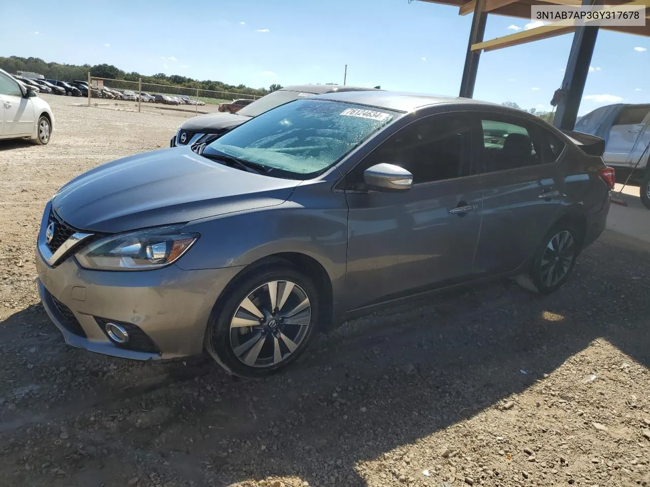 2016 Nissan Sentra S VIN: 3N1AB7AP3GY317678 Lot: 76124634