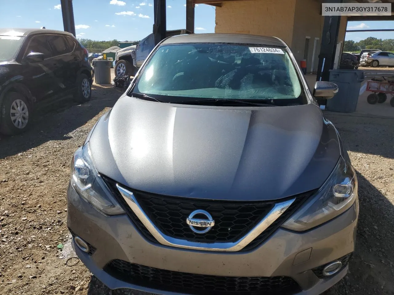 2016 Nissan Sentra S VIN: 3N1AB7AP3GY317678 Lot: 76124634