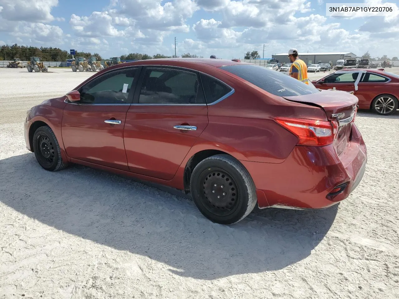 2016 Nissan Sentra S VIN: 3N1AB7AP1GY220706 Lot: 76227544