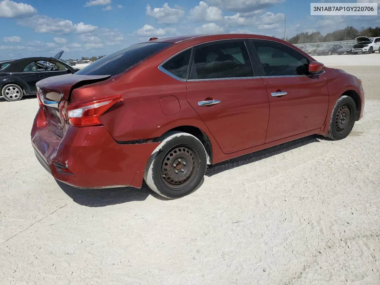 2016 Nissan Sentra S VIN: 3N1AB7AP1GY220706 Lot: 76227544