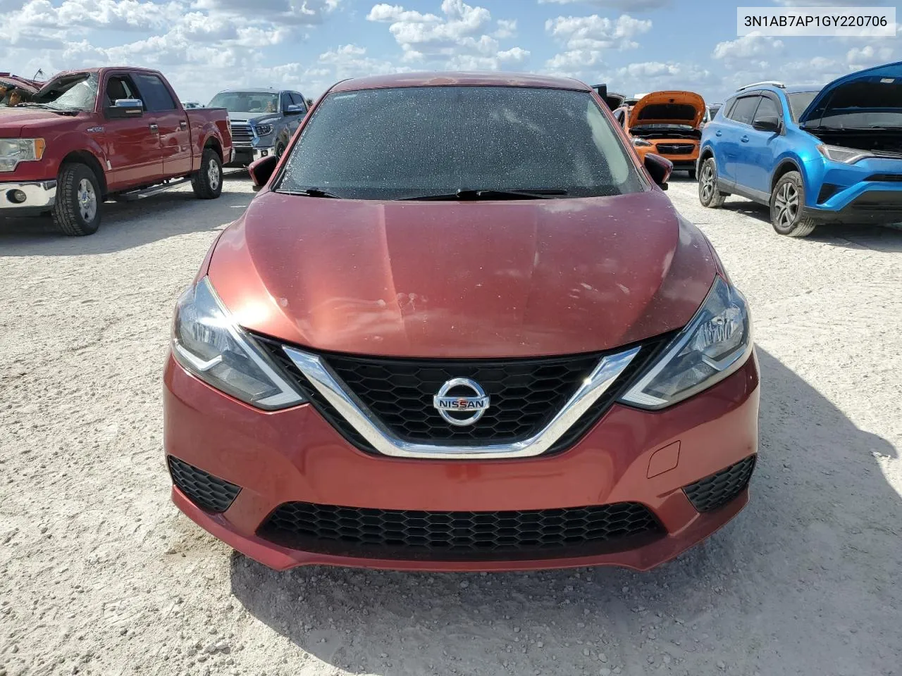 2016 Nissan Sentra S VIN: 3N1AB7AP1GY220706 Lot: 76227544