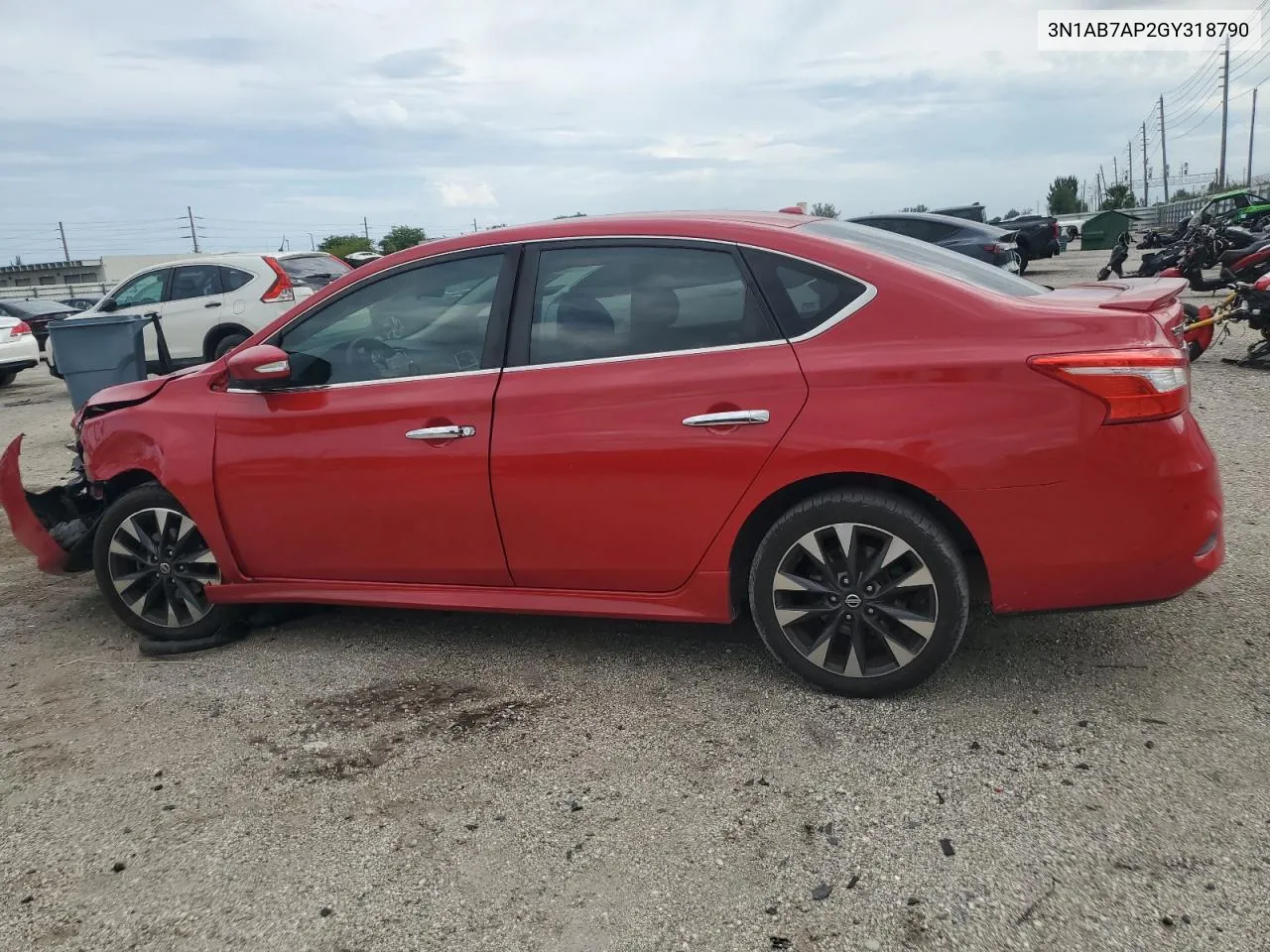 2016 Nissan Sentra S VIN: 3N1AB7AP2GY318790 Lot: 76252684