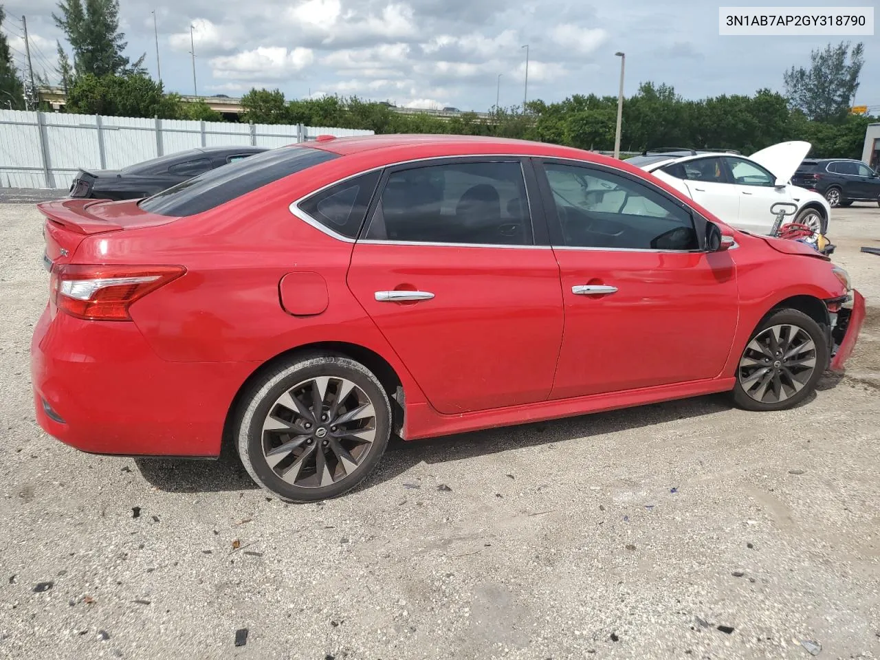 2016 Nissan Sentra S VIN: 3N1AB7AP2GY318790 Lot: 76252684