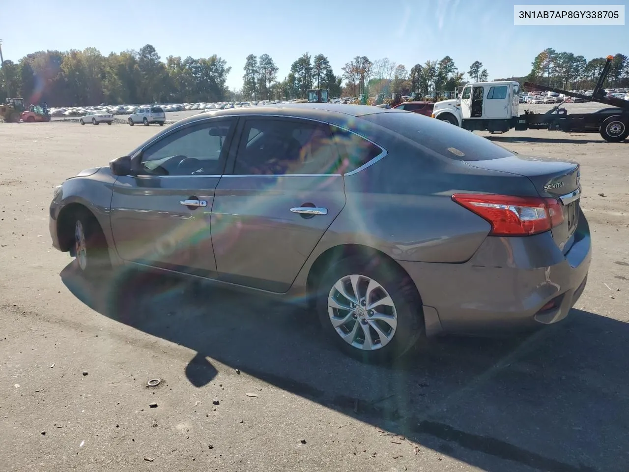 2016 Nissan Sentra S VIN: 3N1AB7AP8GY338705 Lot: 76487894