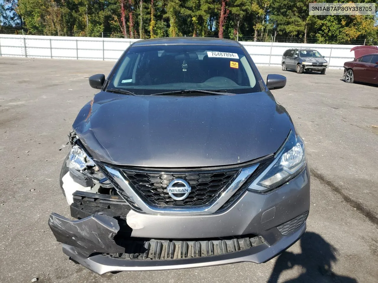 2016 Nissan Sentra S VIN: 3N1AB7AP8GY338705 Lot: 76487894