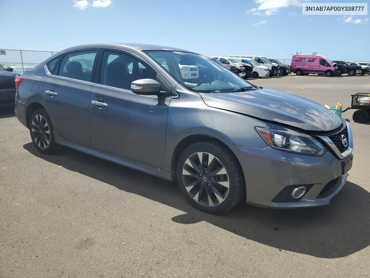 2016 Nissan Sentra S VIN: 3N1AB7AP0GY338777 Lot: 76635404