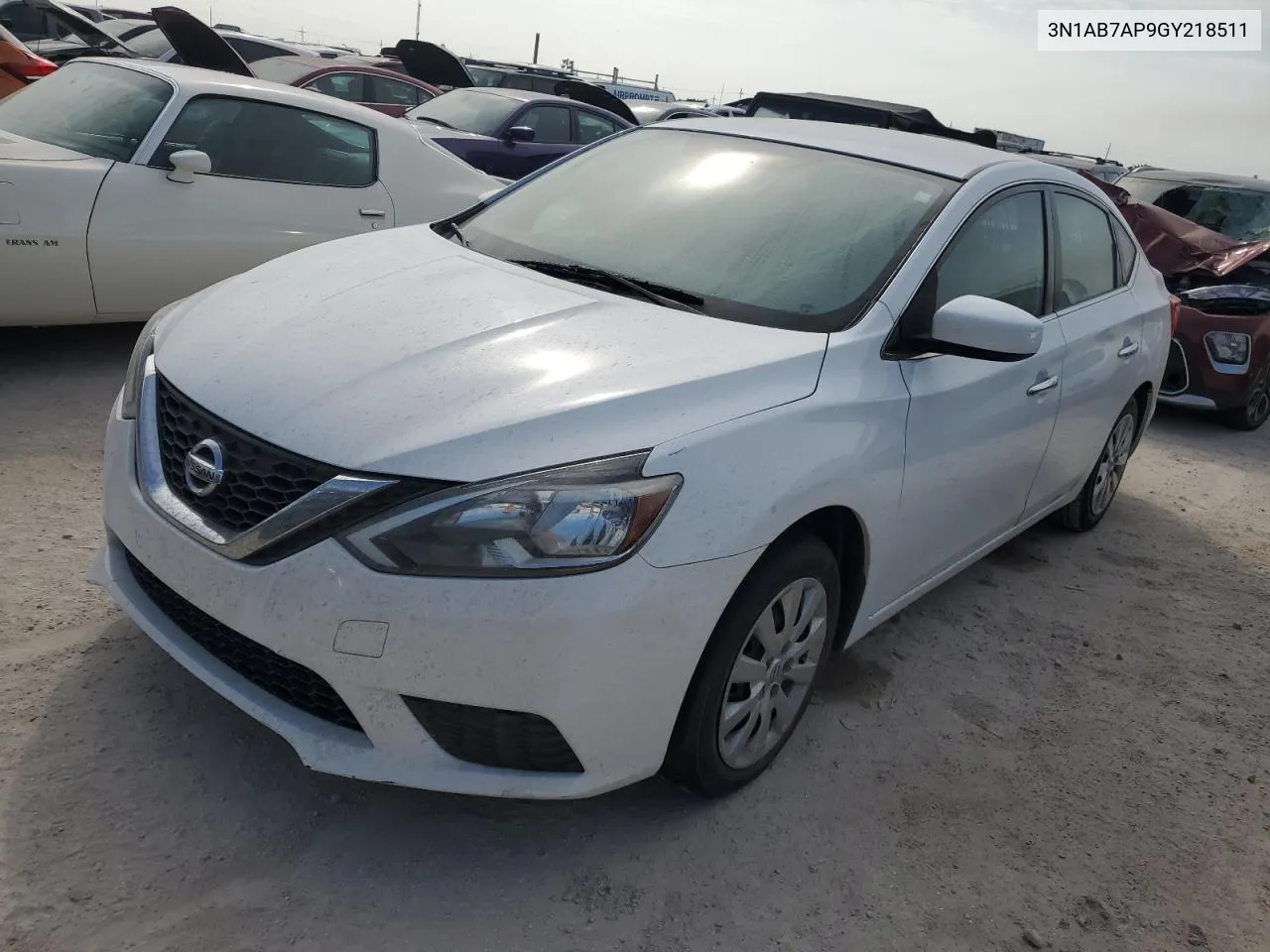 2016 Nissan Sentra S VIN: 3N1AB7AP9GY218511 Lot: 76668864