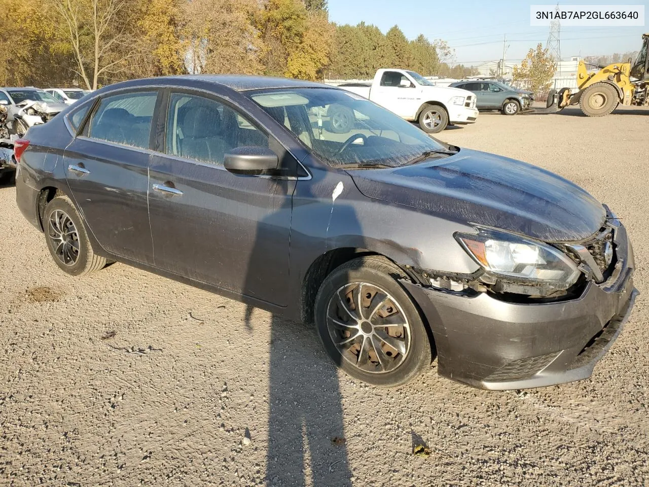 3N1AB7AP2GL663640 2016 Nissan Sentra S