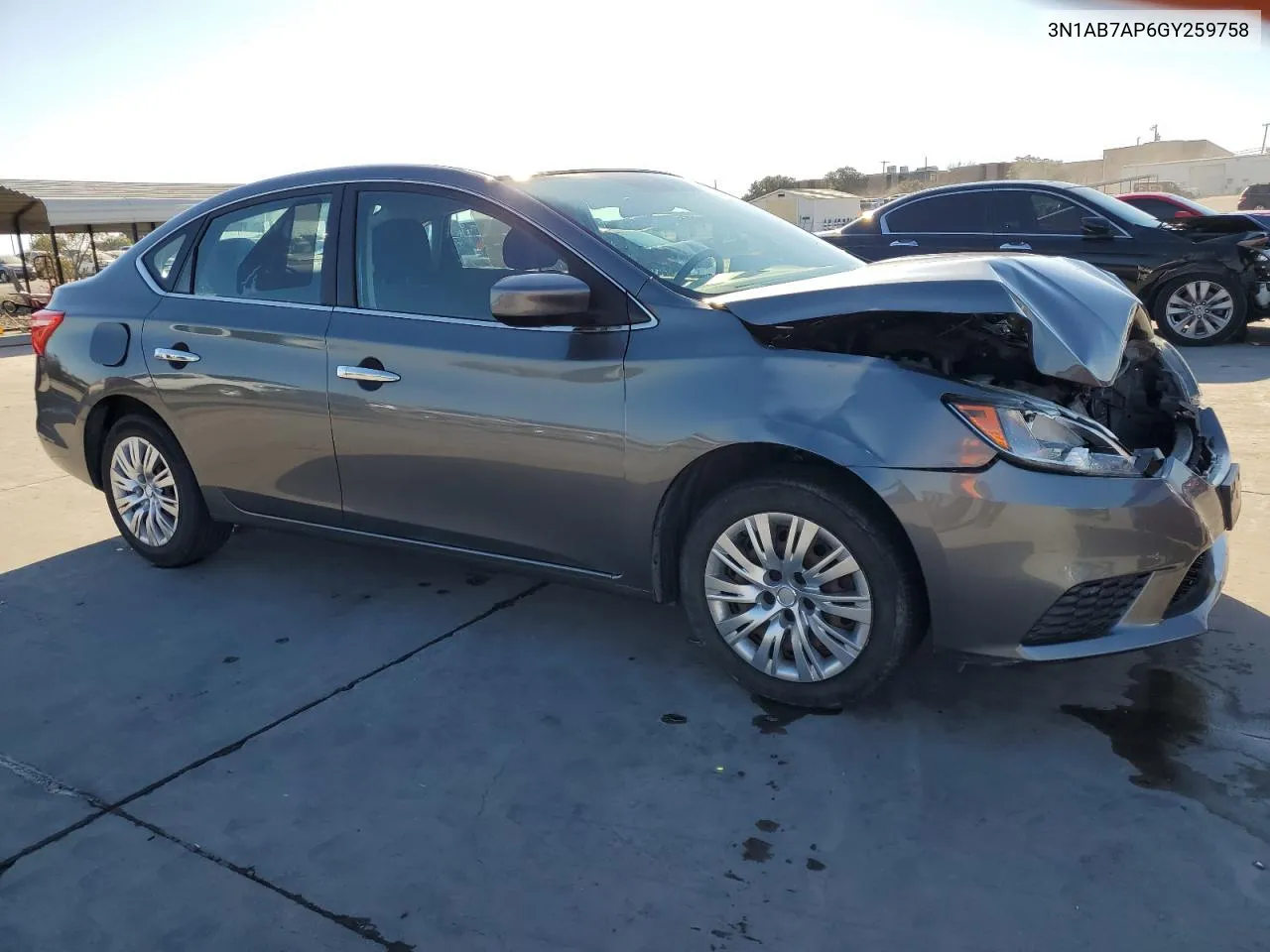 2016 Nissan Sentra S VIN: 3N1AB7AP6GY259758 Lot: 76755414