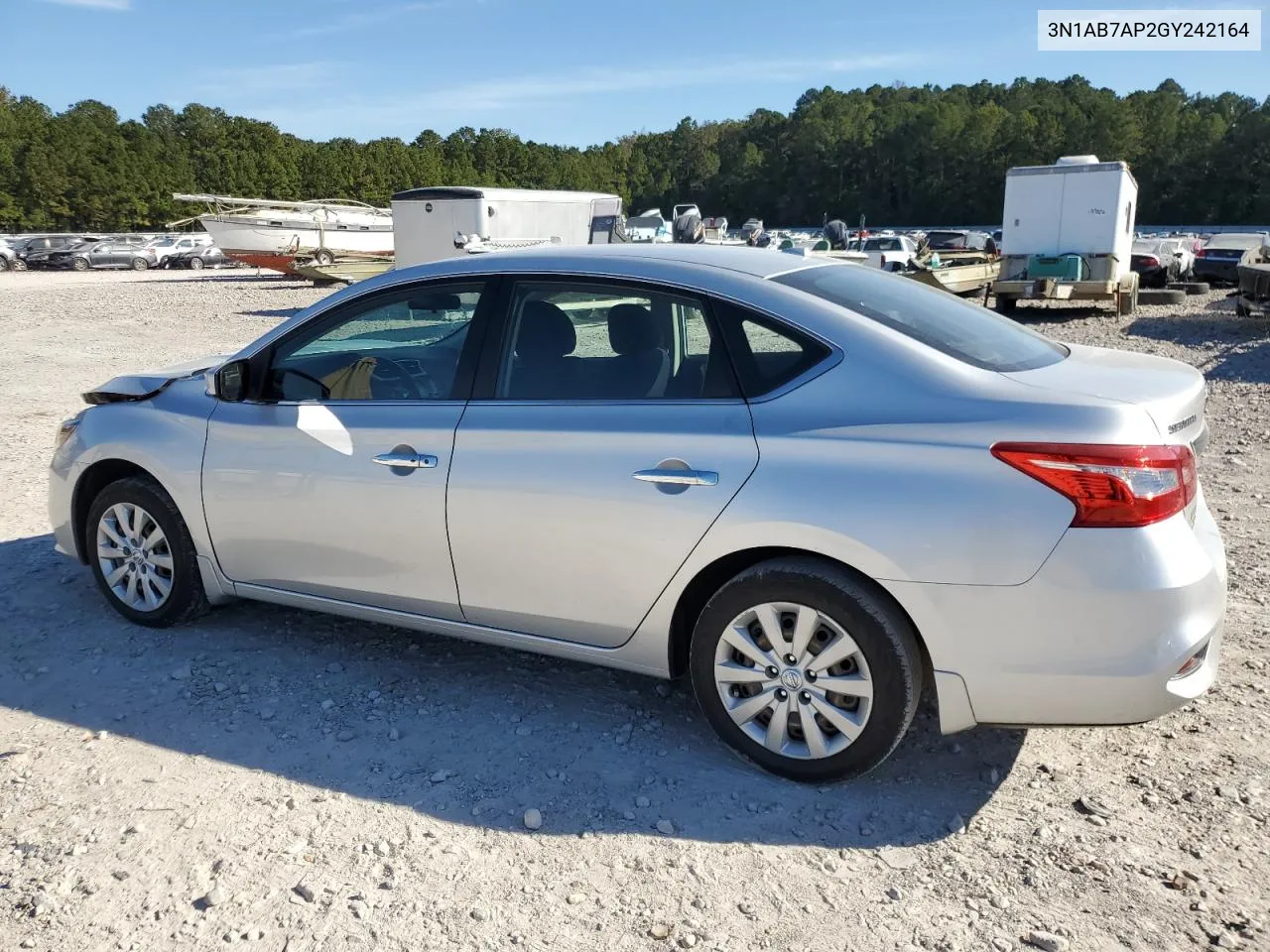 2016 Nissan Sentra S VIN: 3N1AB7AP2GY242164 Lot: 76896174