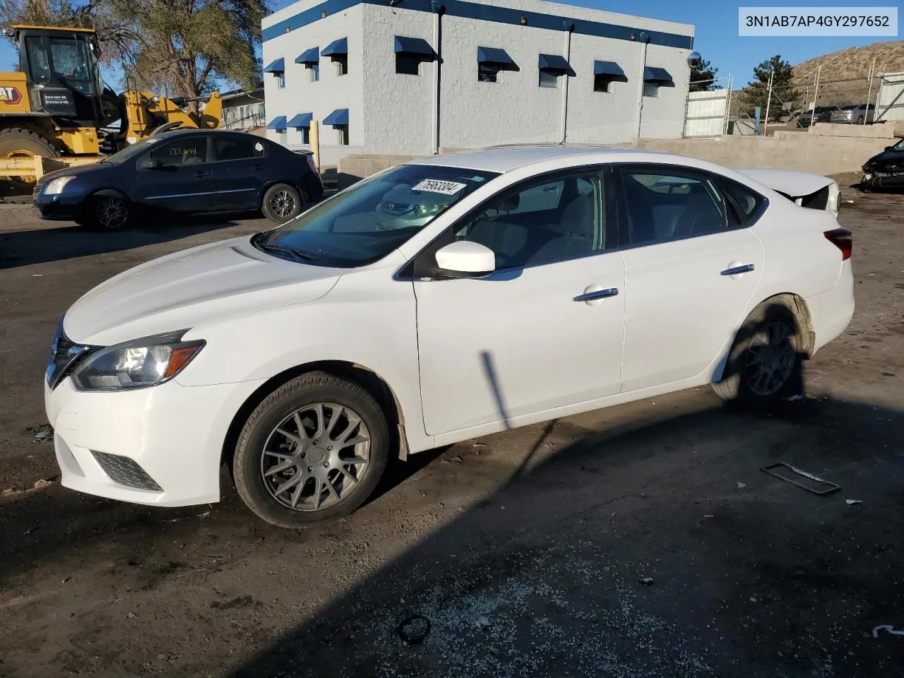 2016 Nissan Sentra S VIN: 3N1AB7AP4GY297652 Lot: 76963304