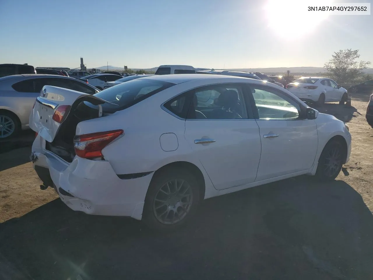 2016 Nissan Sentra S VIN: 3N1AB7AP4GY297652 Lot: 76963304