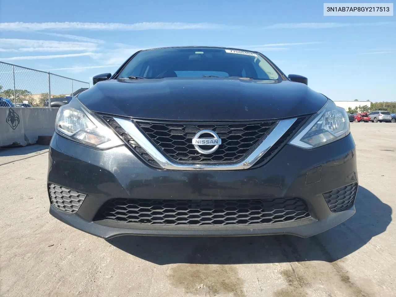 2016 Nissan Sentra S VIN: 3N1AB7AP8GY217513 Lot: 77080404