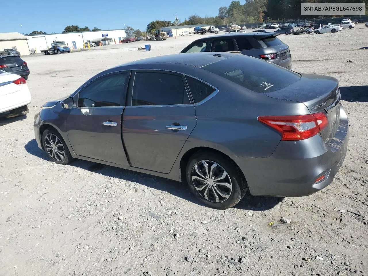 2016 Nissan Sentra S VIN: 3N1AB7AP8GL647698 Lot: 77150664