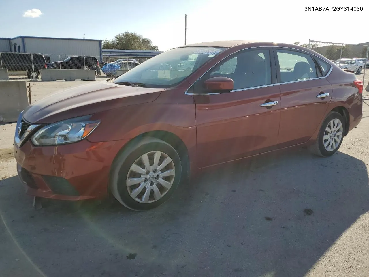 2016 Nissan Sentra S VIN: 3N1AB7AP2GY314030 Lot: 77171074