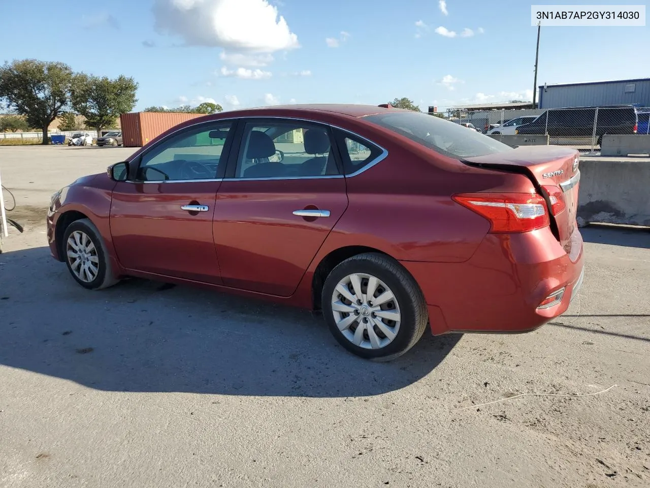 3N1AB7AP2GY314030 2016 Nissan Sentra S