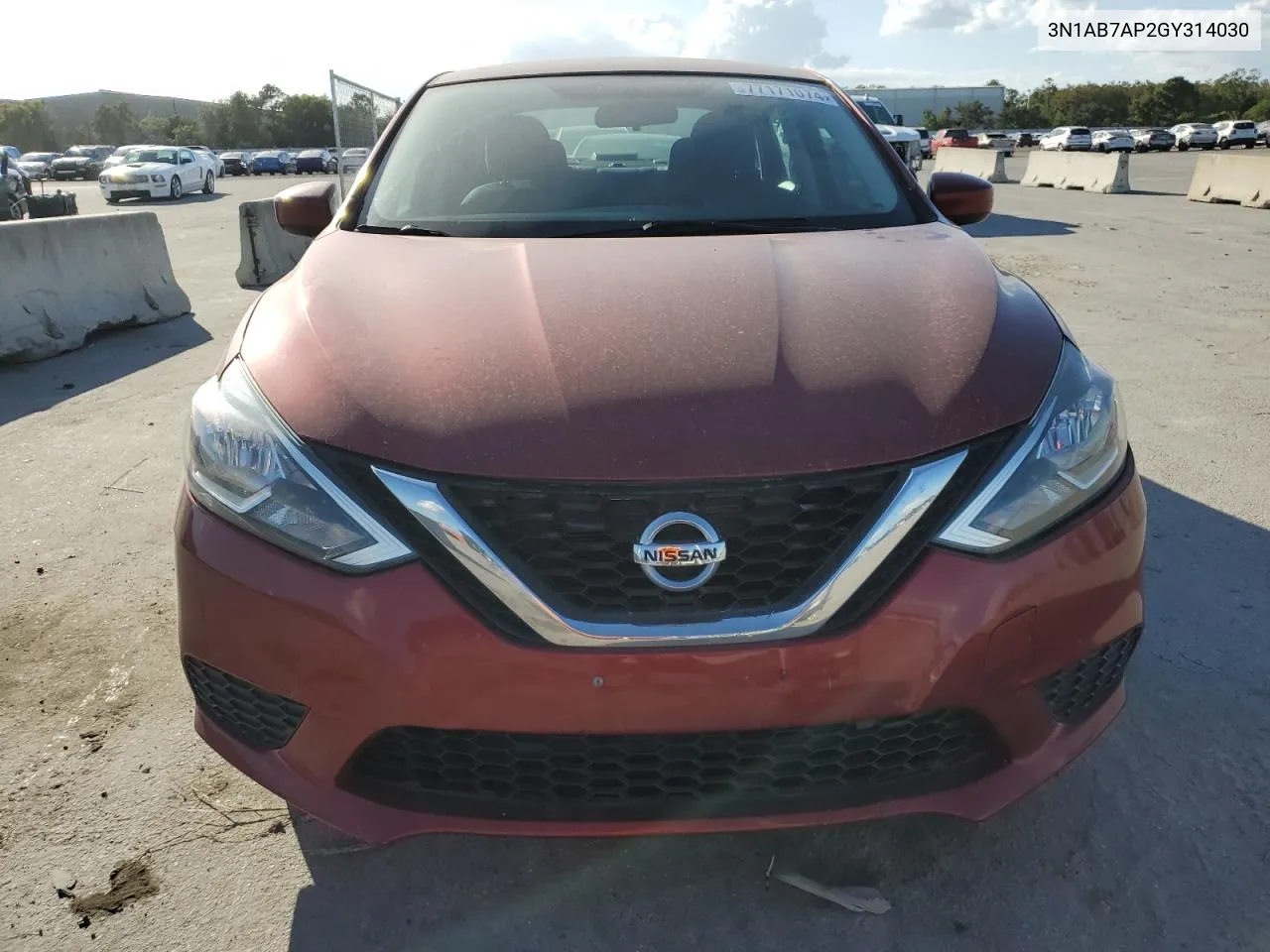 2016 Nissan Sentra S VIN: 3N1AB7AP2GY314030 Lot: 77171074