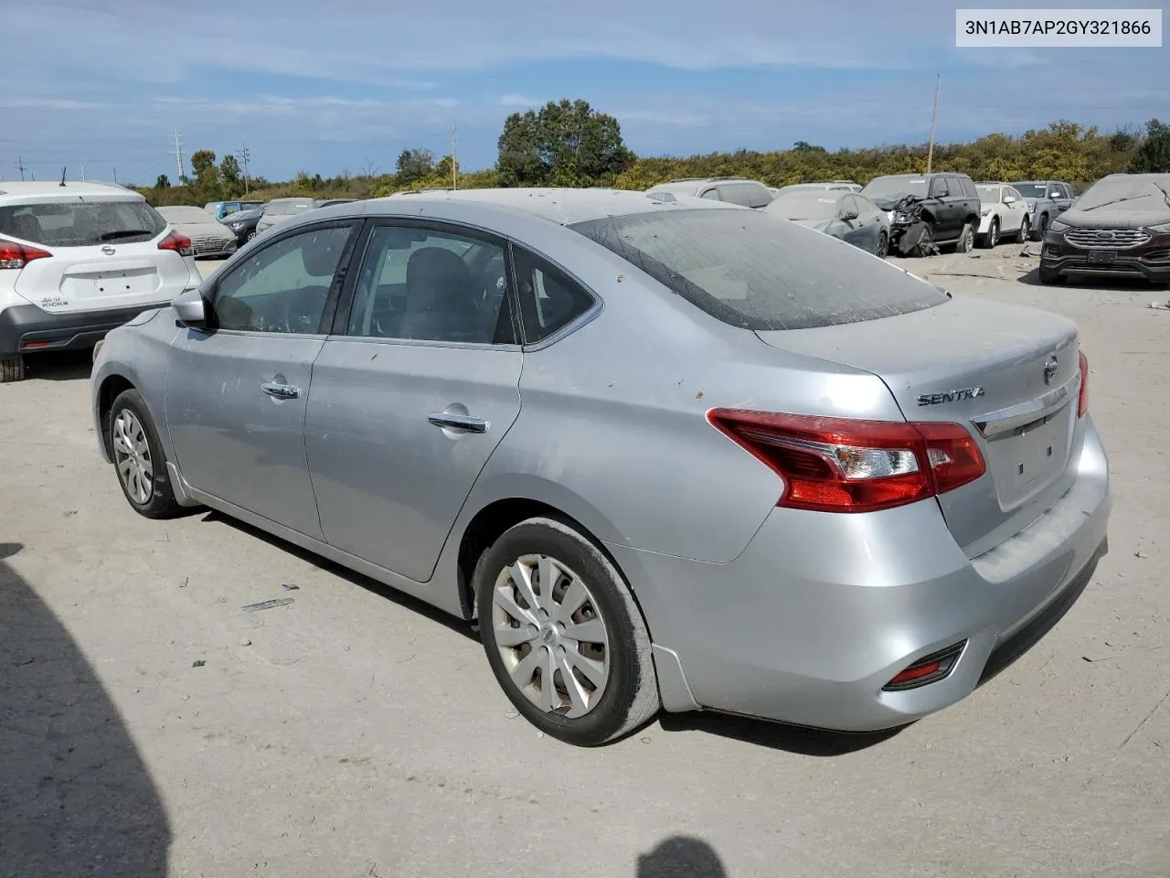 2016 Nissan Sentra S VIN: 3N1AB7AP2GY321866 Lot: 77440974