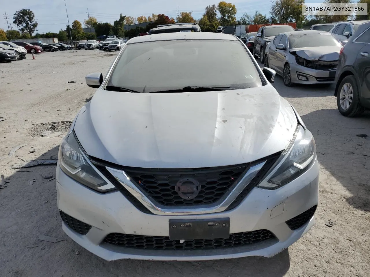 2016 Nissan Sentra S VIN: 3N1AB7AP2GY321866 Lot: 77440974