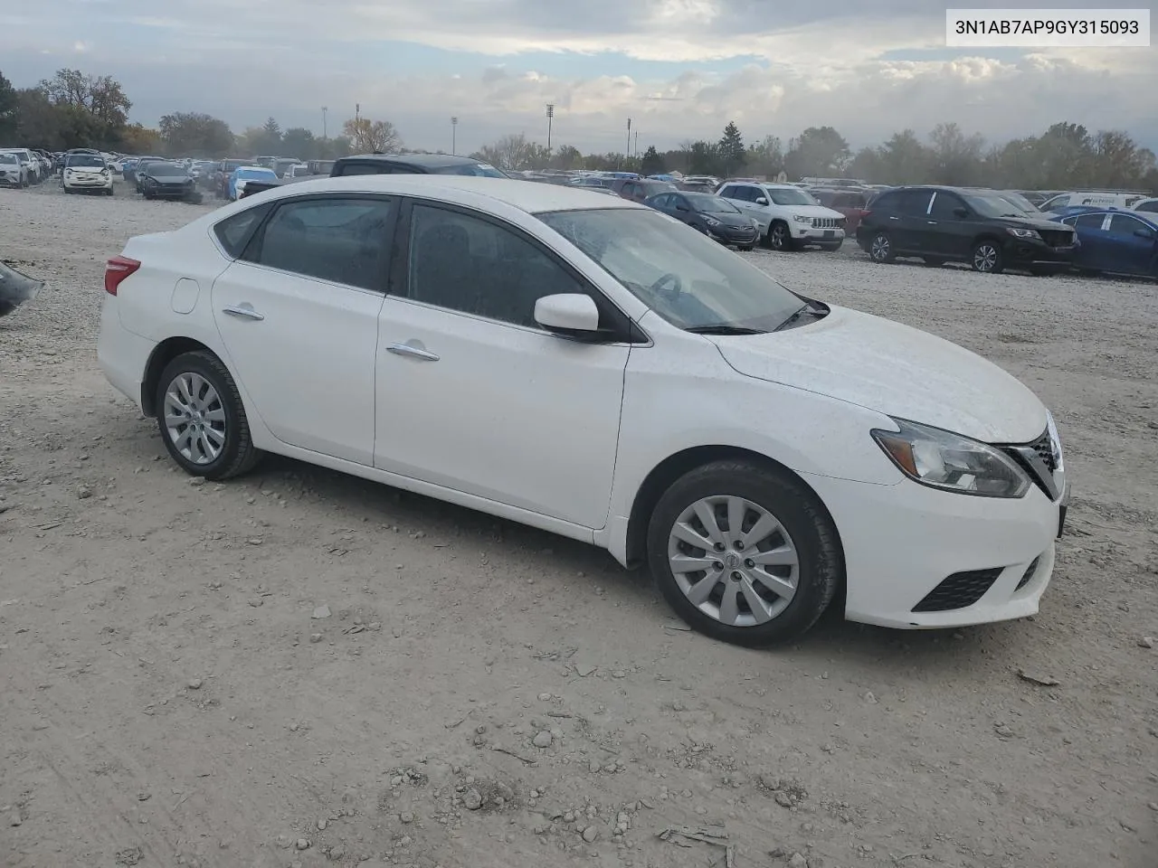 3N1AB7AP9GY315093 2016 Nissan Sentra S