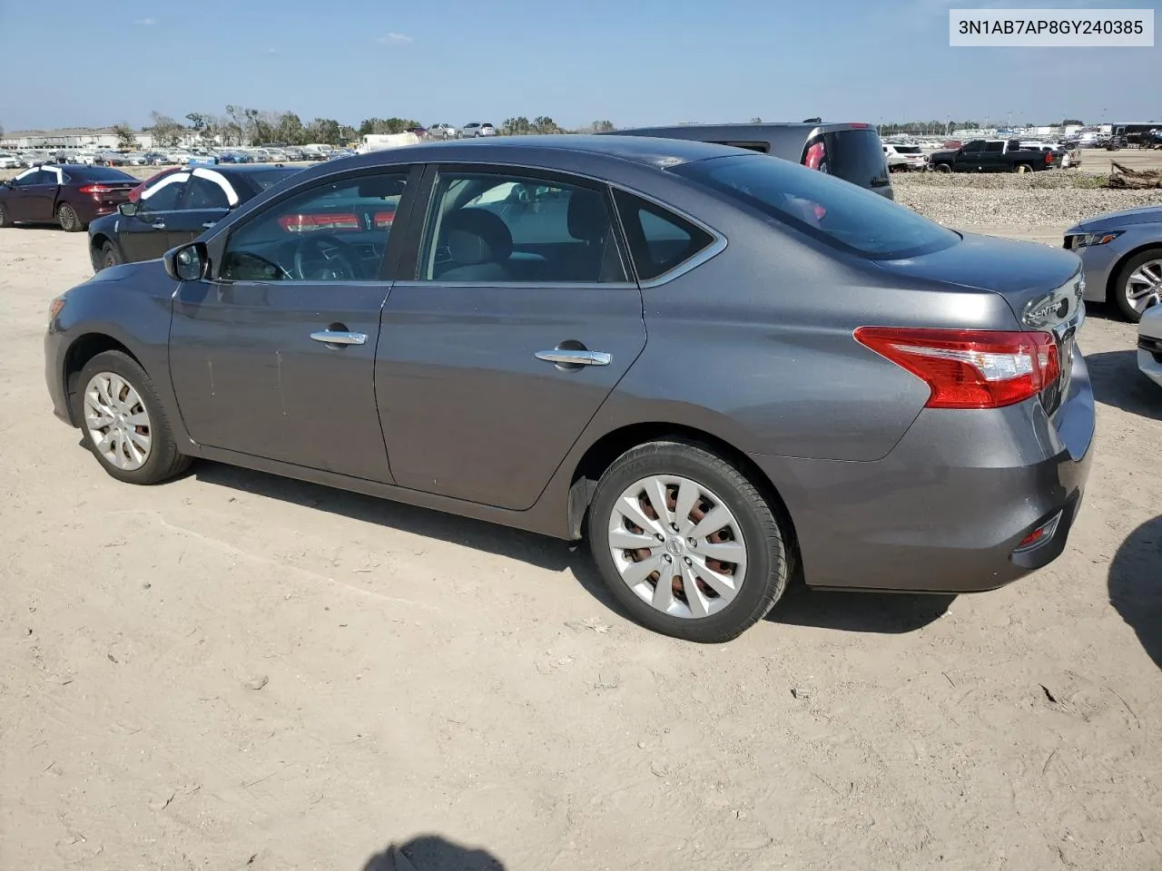 2016 Nissan Sentra S VIN: 3N1AB7AP8GY240385 Lot: 77589834