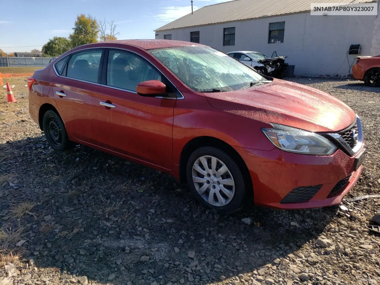 3N1AB7AP8GY323007 2016 Nissan Sentra S