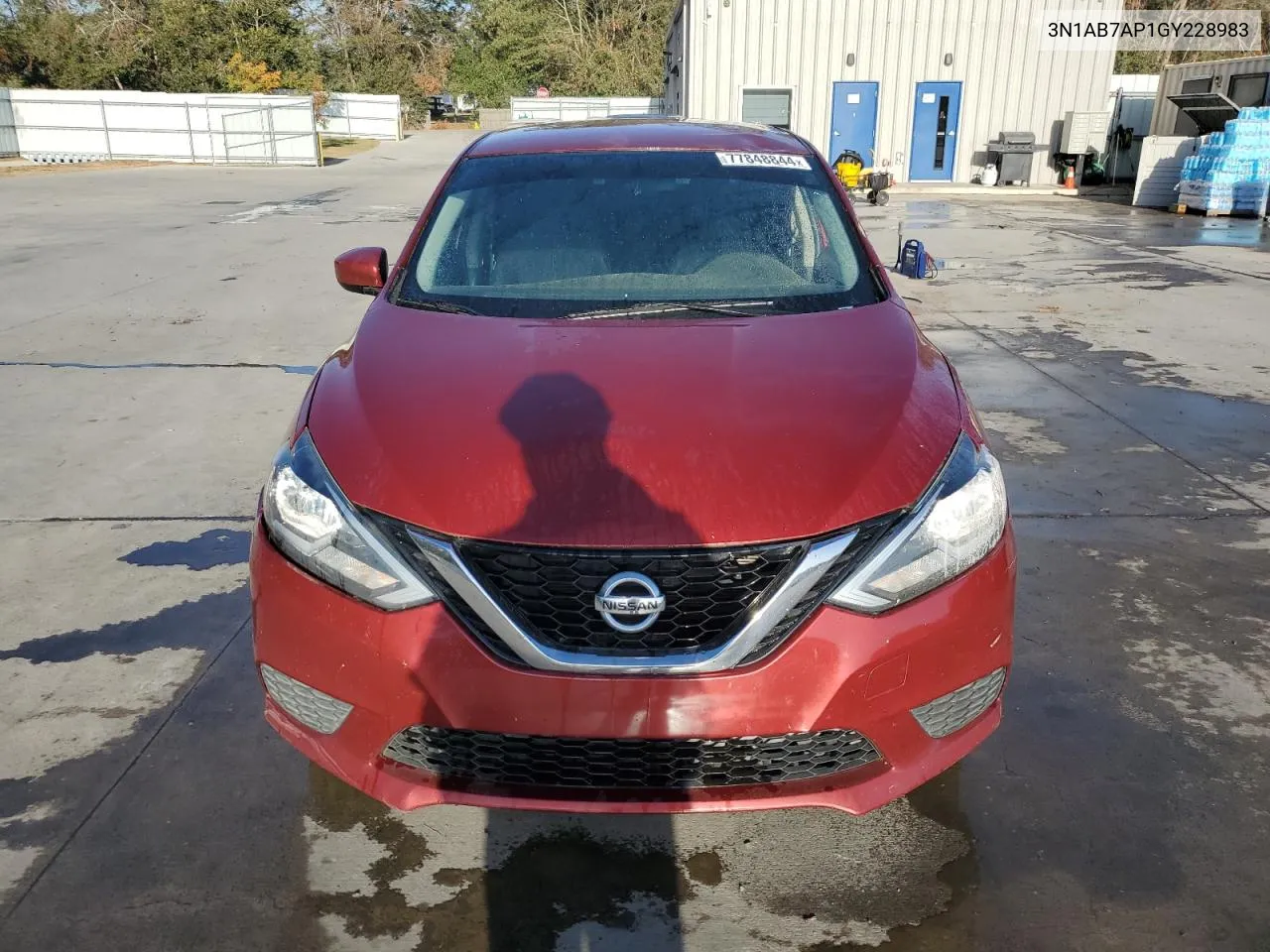 2016 Nissan Sentra S VIN: 3N1AB7AP1GY228983 Lot: 77848844