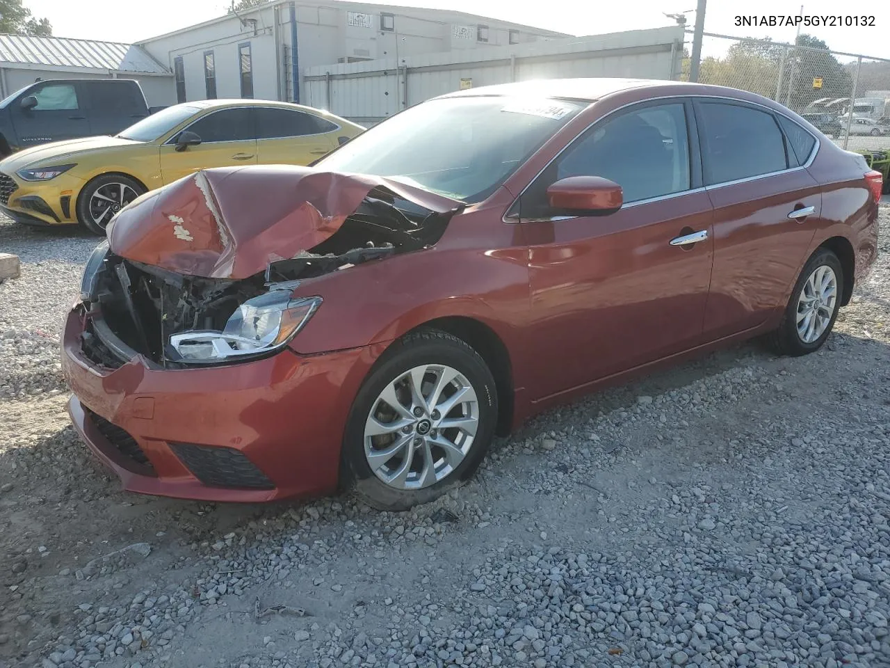 2016 Nissan Sentra S VIN: 3N1AB7AP5GY210132 Lot: 77854794