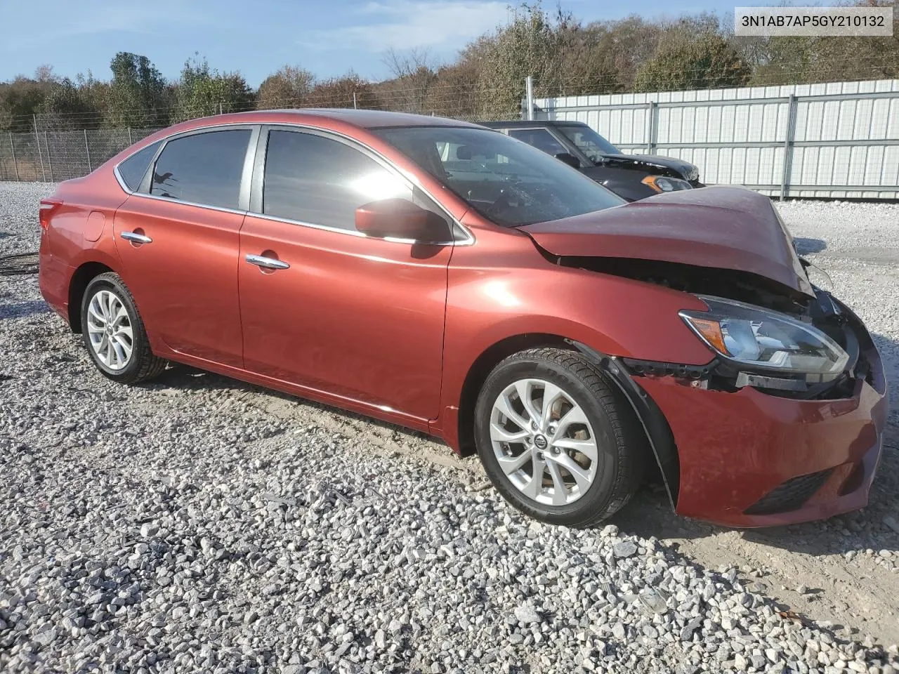 2016 Nissan Sentra S VIN: 3N1AB7AP5GY210132 Lot: 77854794