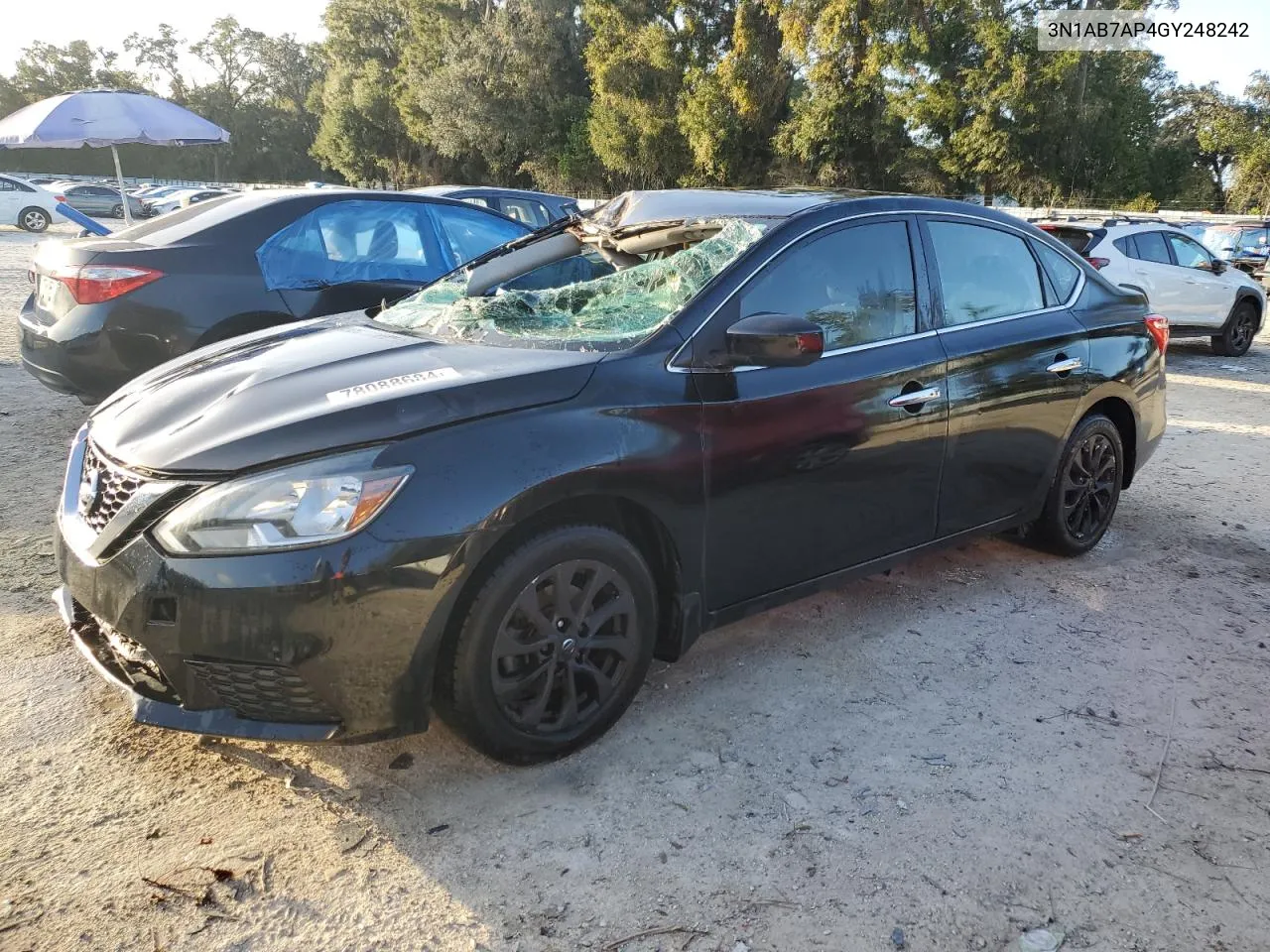 2016 Nissan Sentra S VIN: 3N1AB7AP4GY248242 Lot: 78088684