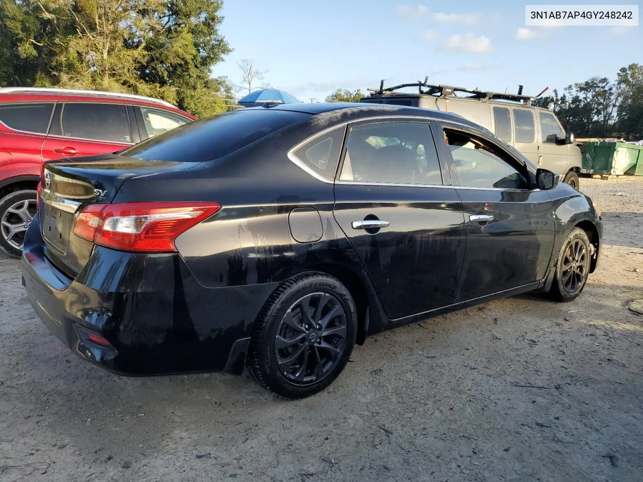 2016 Nissan Sentra S VIN: 3N1AB7AP4GY248242 Lot: 78088684