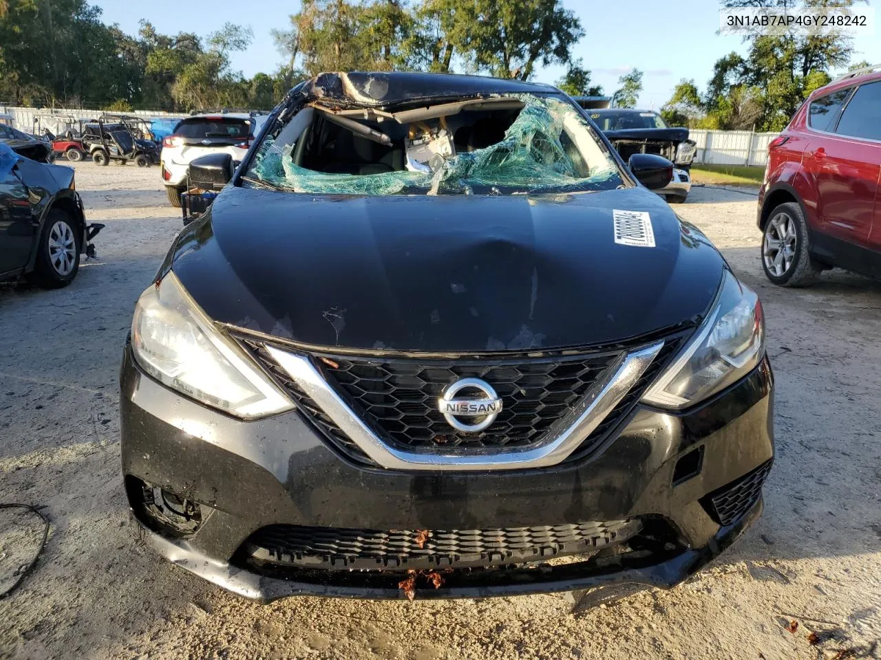 2016 Nissan Sentra S VIN: 3N1AB7AP4GY248242 Lot: 78088684