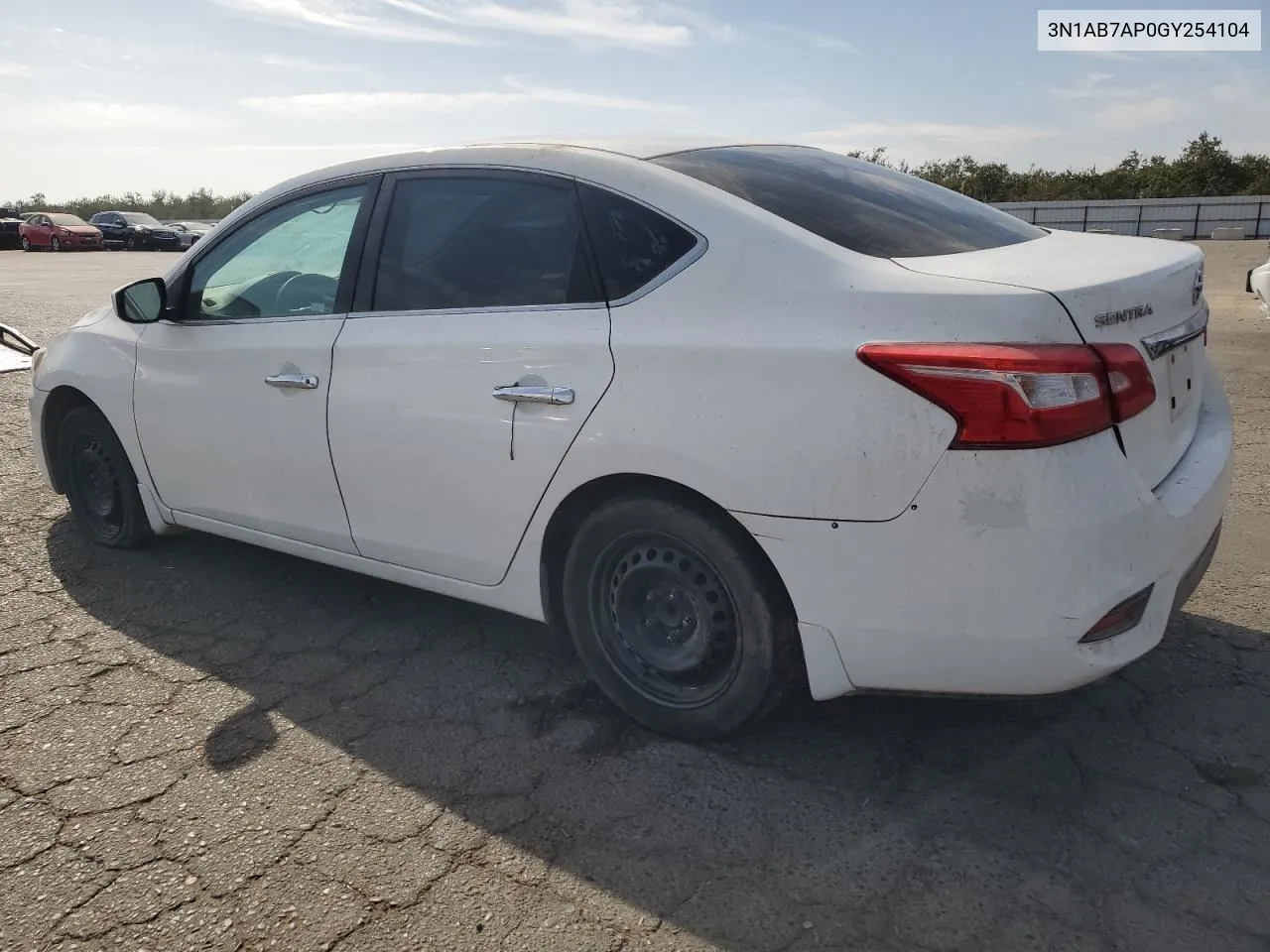 2016 Nissan Sentra S VIN: 3N1AB7AP0GY254104 Lot: 78089854