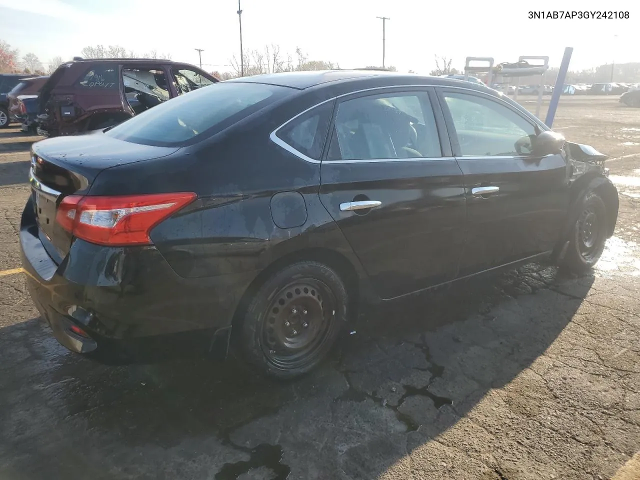 2016 Nissan Sentra S VIN: 3N1AB7AP3GY242108 Lot: 78180904