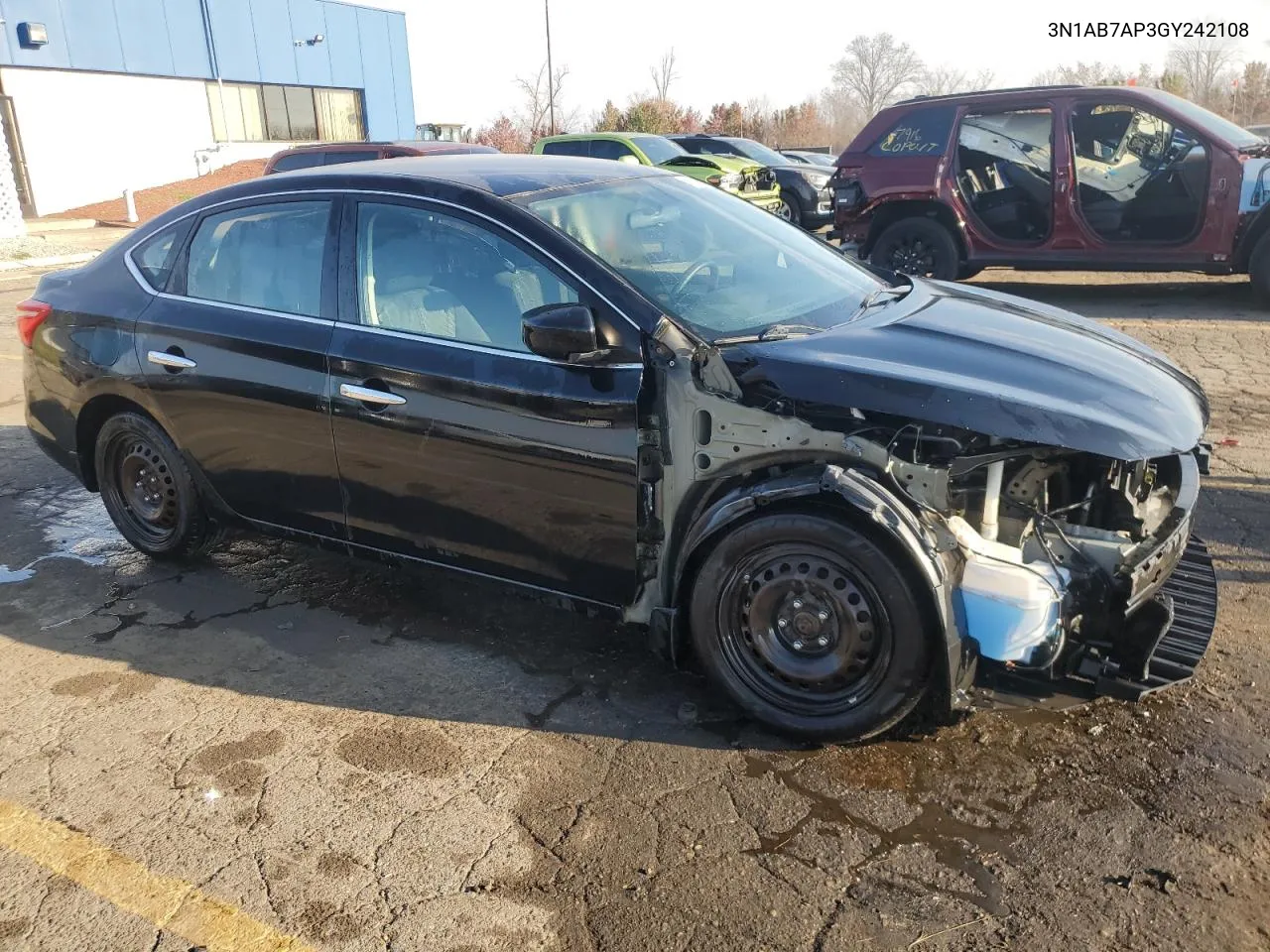 2016 Nissan Sentra S VIN: 3N1AB7AP3GY242108 Lot: 78180904