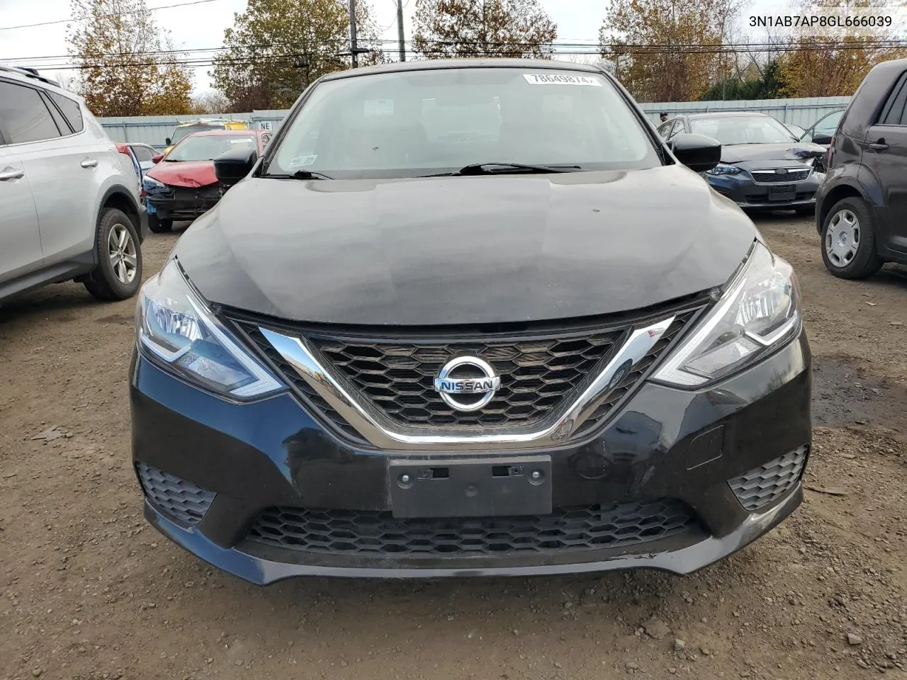 2016 Nissan Sentra S VIN: 3N1AB7AP8GL666039 Lot: 78649874