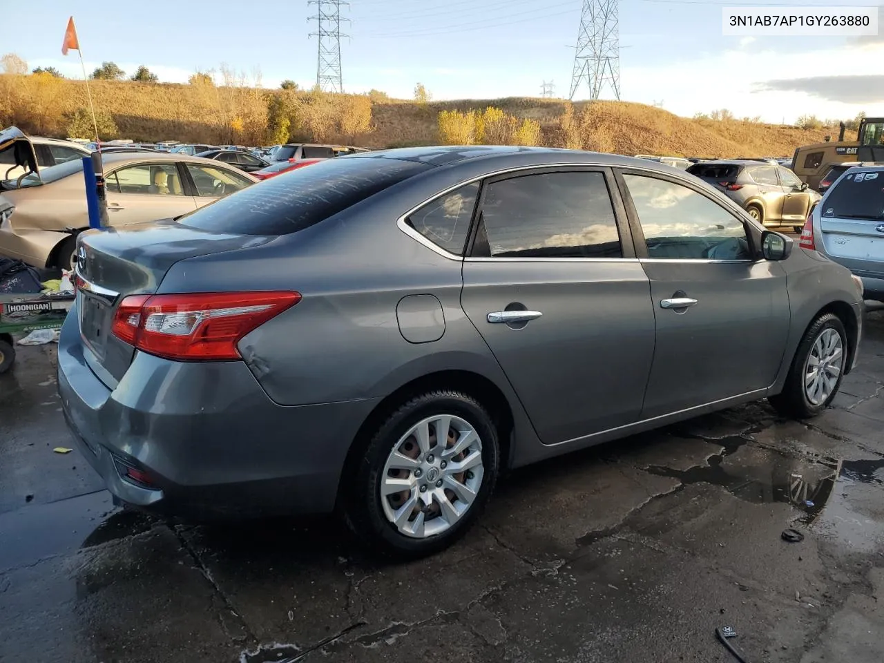 2016 Nissan Sentra S VIN: 3N1AB7AP1GY263880 Lot: 78751044