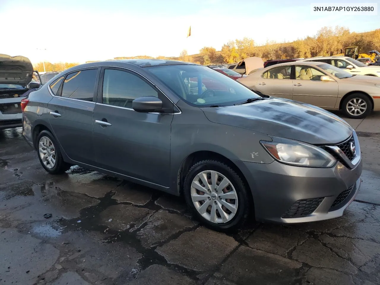 2016 Nissan Sentra S VIN: 3N1AB7AP1GY263880 Lot: 78751044