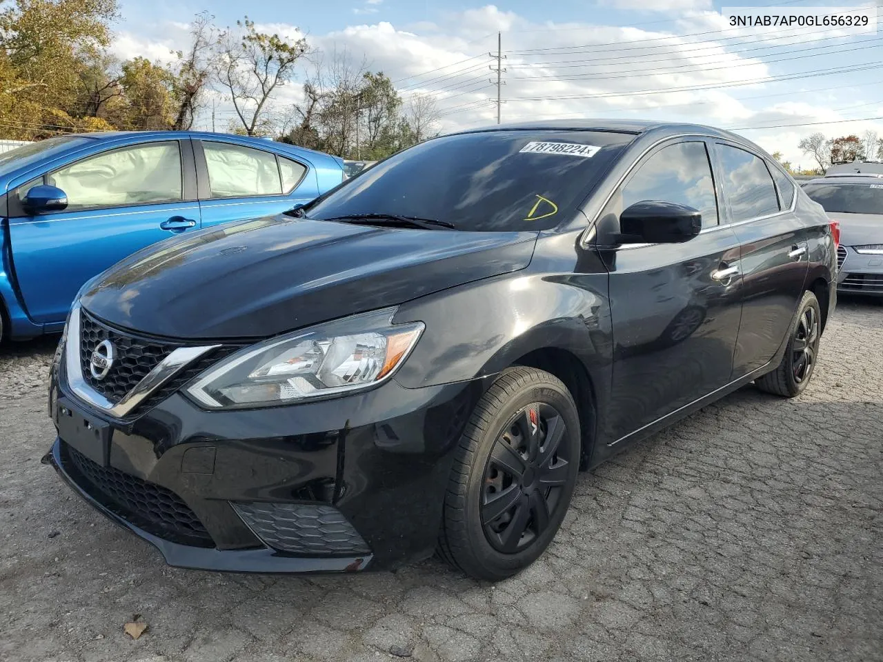 2016 Nissan Sentra S VIN: 3N1AB7AP0GL656329 Lot: 78798224