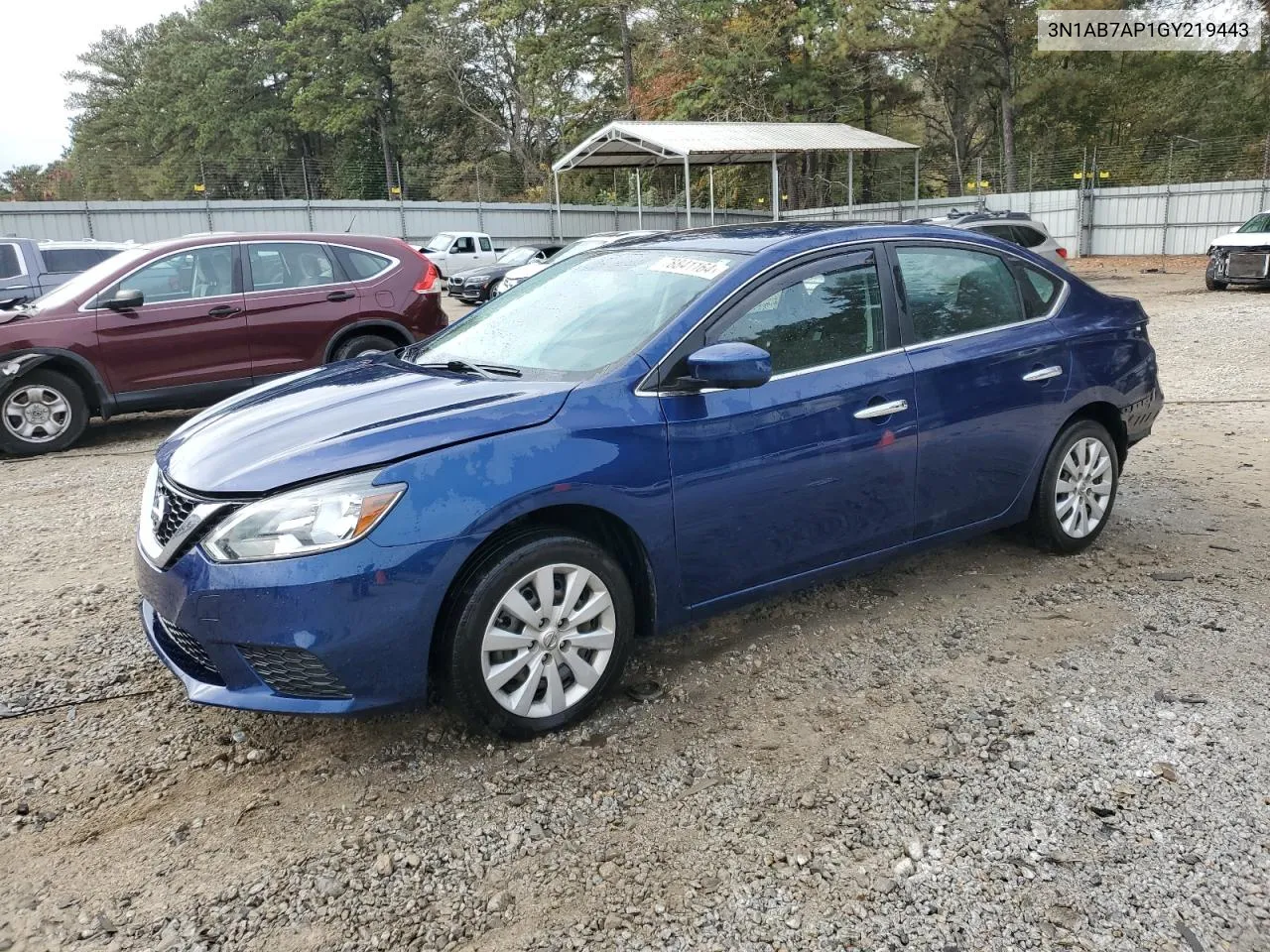 2016 Nissan Sentra S VIN: 3N1AB7AP1GY219443 Lot: 78841164