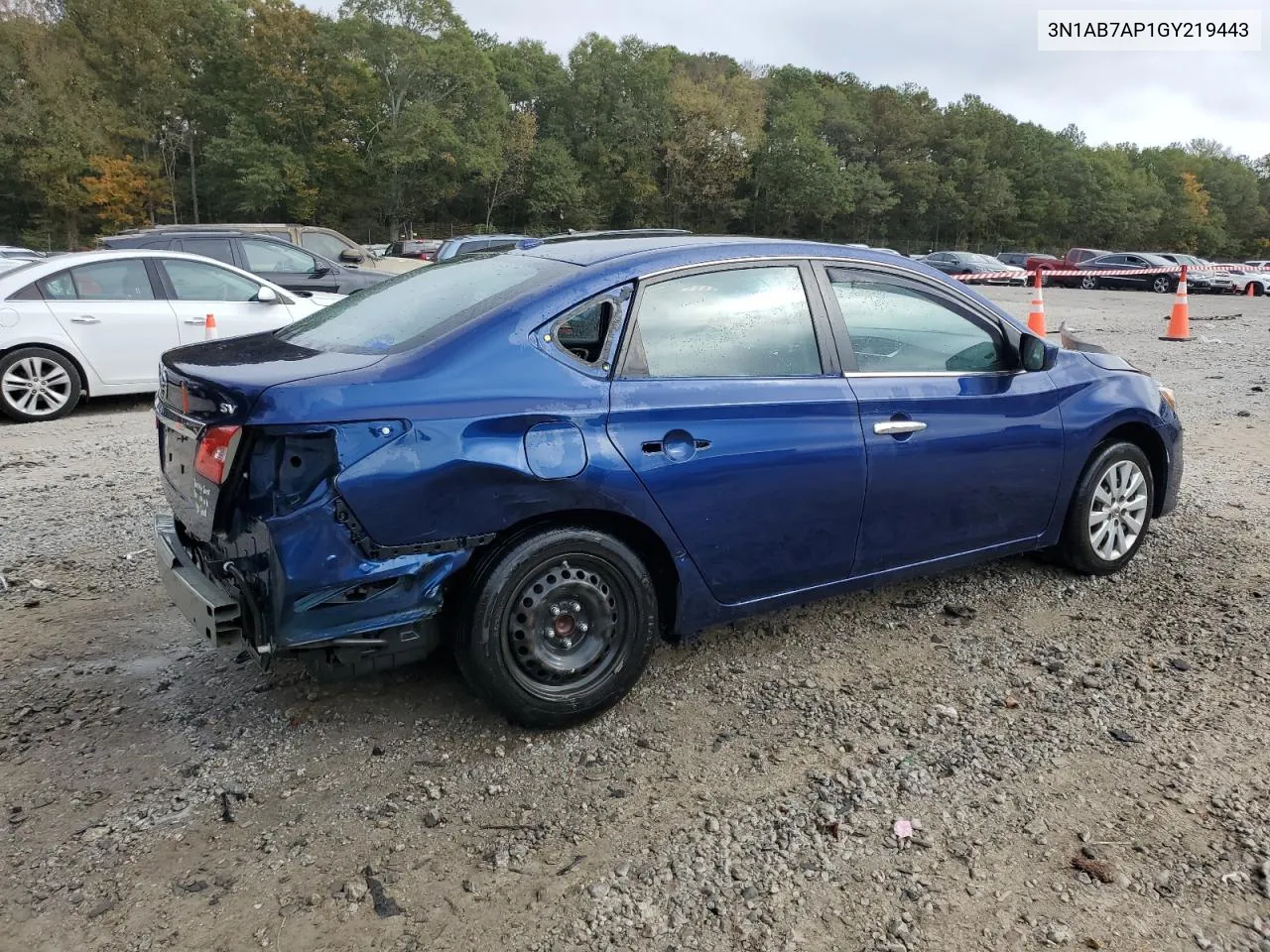 2016 Nissan Sentra S VIN: 3N1AB7AP1GY219443 Lot: 78841164