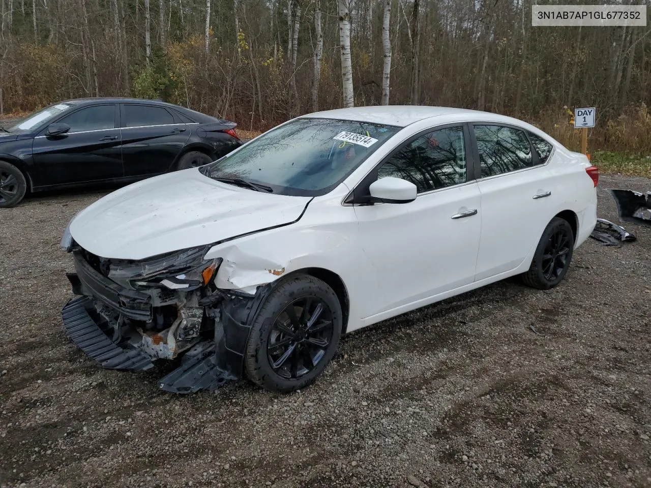 2016 Nissan Sentra S VIN: 3N1AB7AP1GL677352 Lot: 79135514