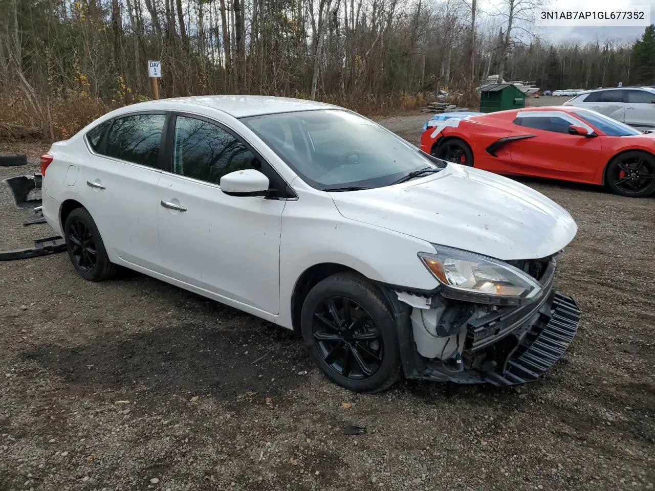 2016 Nissan Sentra S VIN: 3N1AB7AP1GL677352 Lot: 79135514