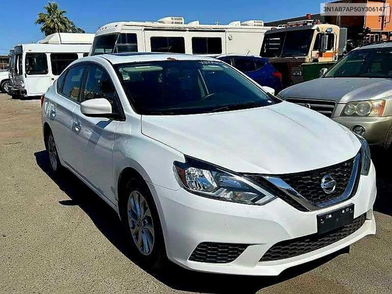 2016 Nissan Sentra S VIN: 3N1AB7AP5GY306147 Lot: 79462834