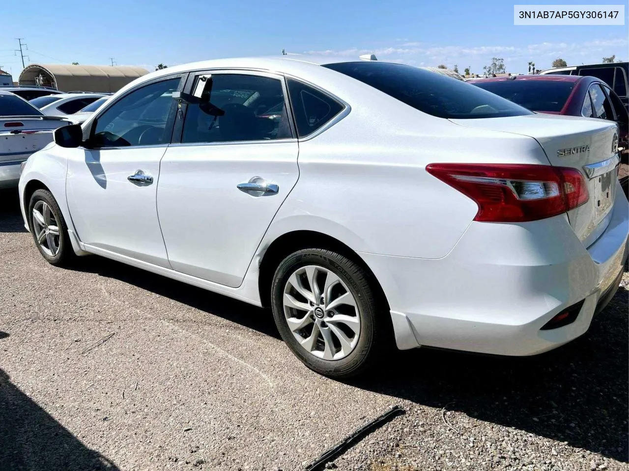 2016 Nissan Sentra S VIN: 3N1AB7AP5GY306147 Lot: 79462834