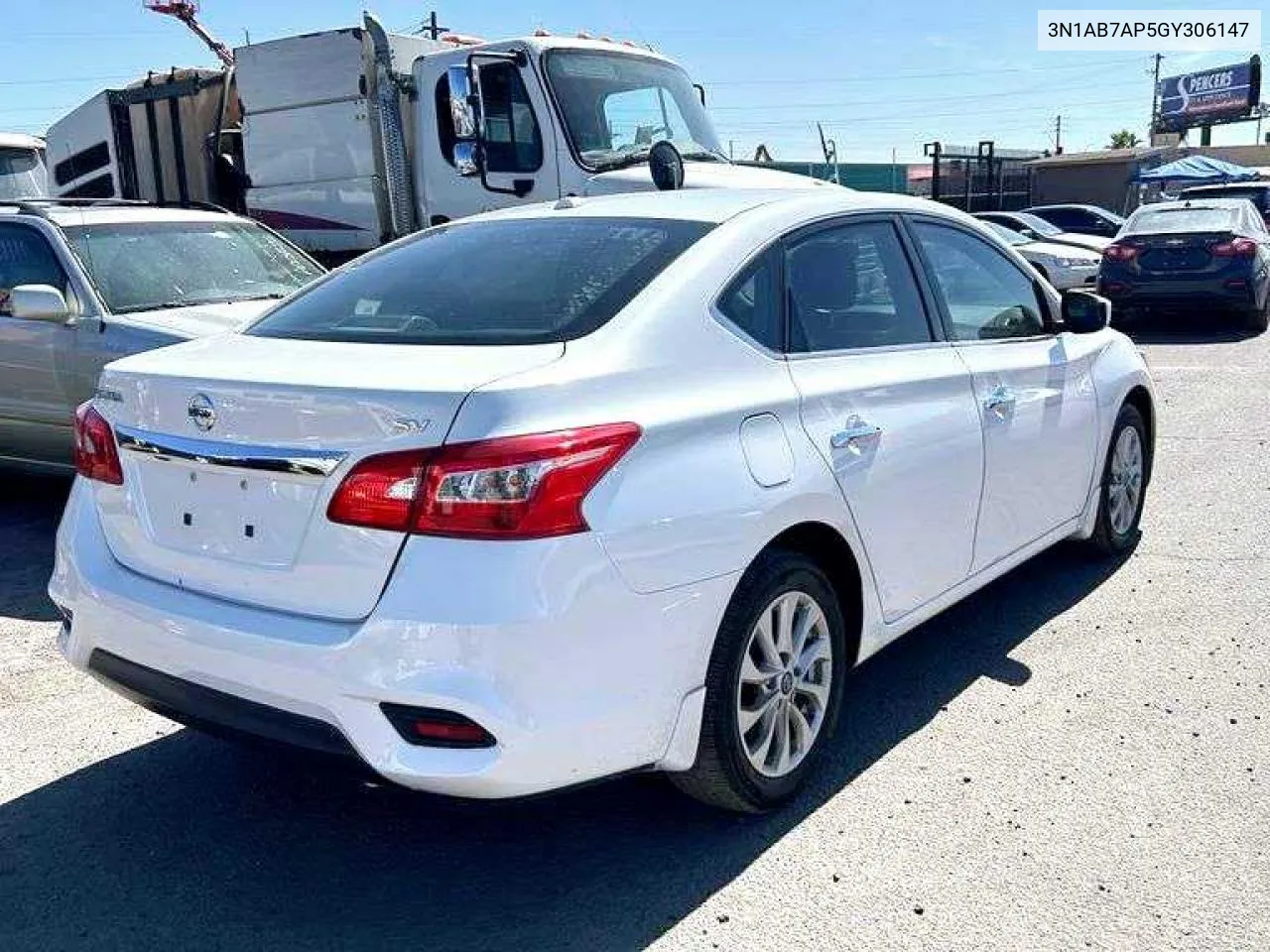 2016 Nissan Sentra S VIN: 3N1AB7AP5GY306147 Lot: 79462834