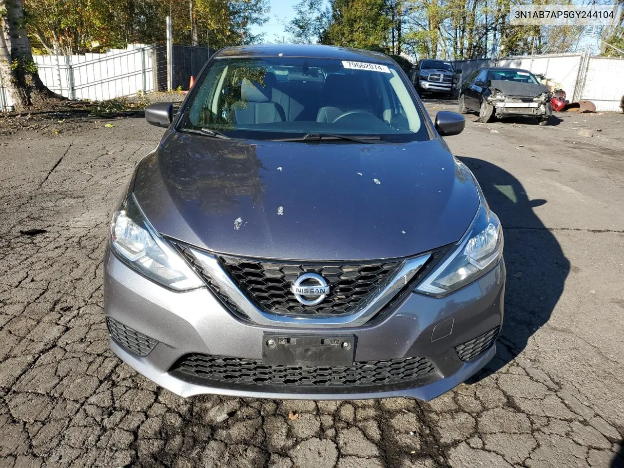 2016 Nissan Sentra S VIN: 3N1AB7AP5GY244104 Lot: 79662074